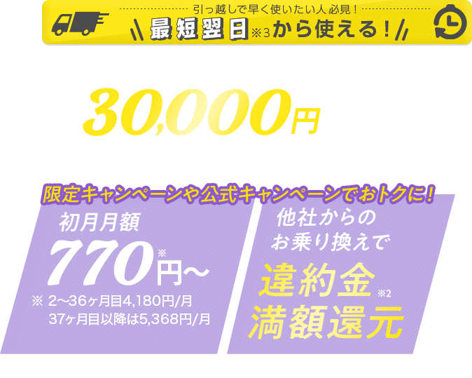 当サイトからモバレコAirをお申込みで翌月30,000円キャッシュバックcampaign